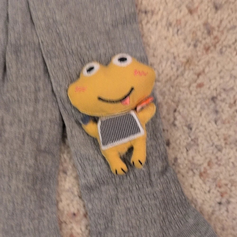 Pink Tights with Frog Design